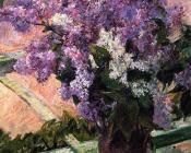玛丽史帝文森卡萨特 - 窗台的紫丁香